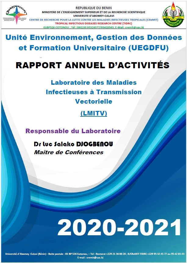 Cover of Annual Report 2020  & 2021